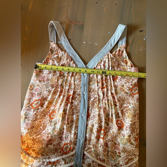 DAVI & DANI Floral Maxi Dress with Button Detail Size Small - Picture 7 of 9